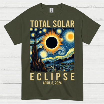 Total Solar Eclipse Art T Shirt