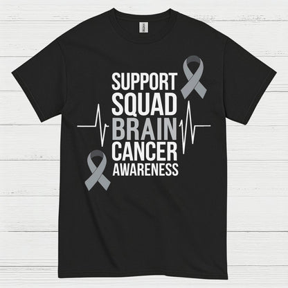 Support Squad Brain Cancer Awareness T Shirt