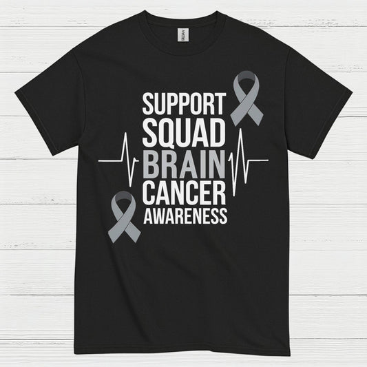 Support Squad Brain Cancer Awareness T Shirt