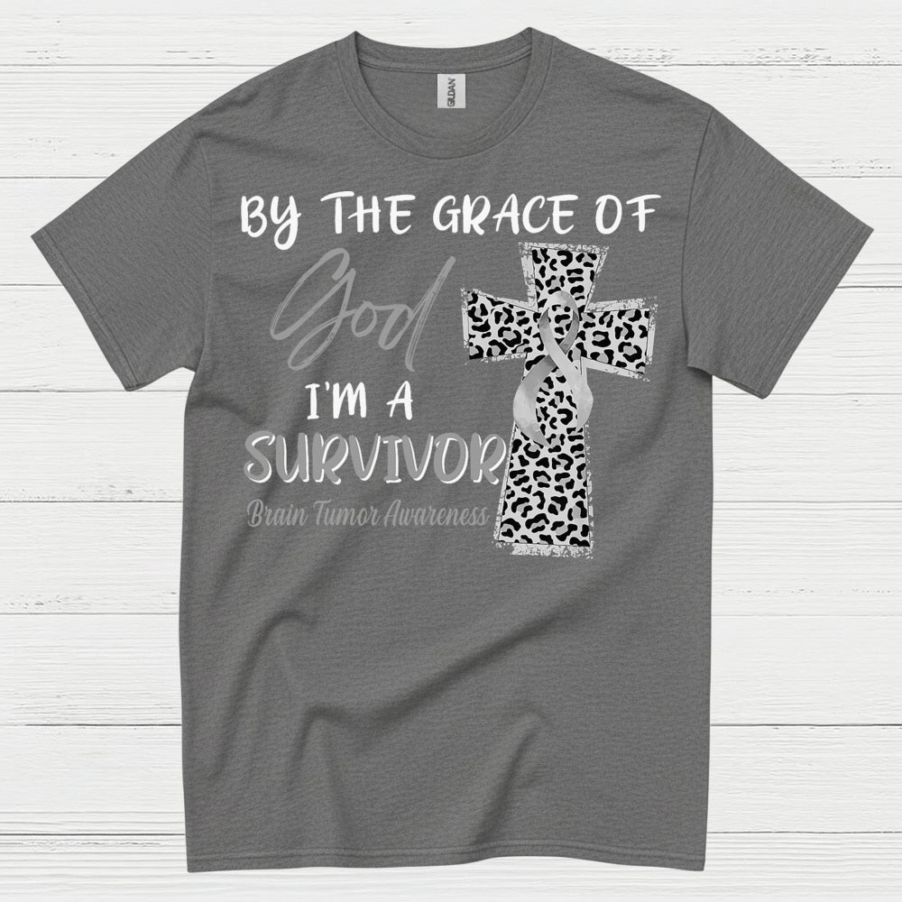 By The Grace Of God Survivor Brain Tumor T Shirt