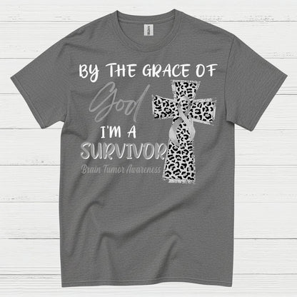 By The Grace Of God Survivor Brain Tumor T Shirt