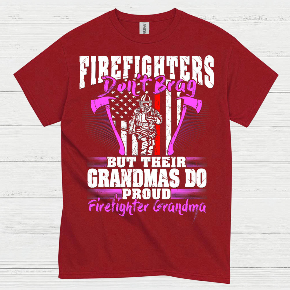 Firefighter Grandma Proud of My Firefighter T Shirt