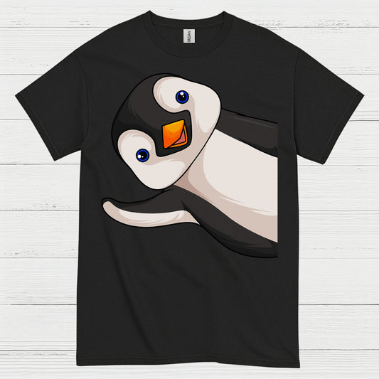 Peekaboo Penguin Cute Graphic T Shirt