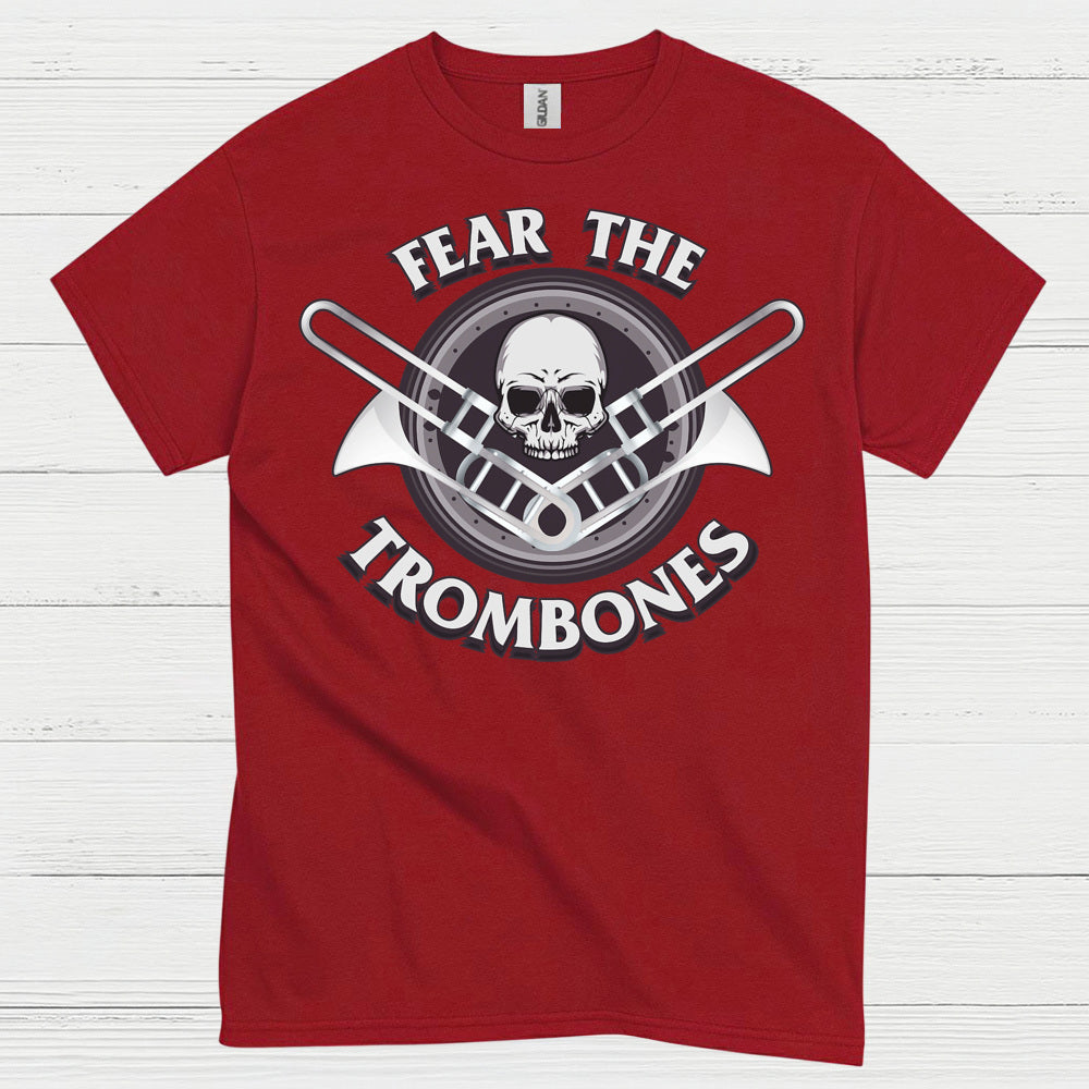 Fear The Trombones Skull T Shirt