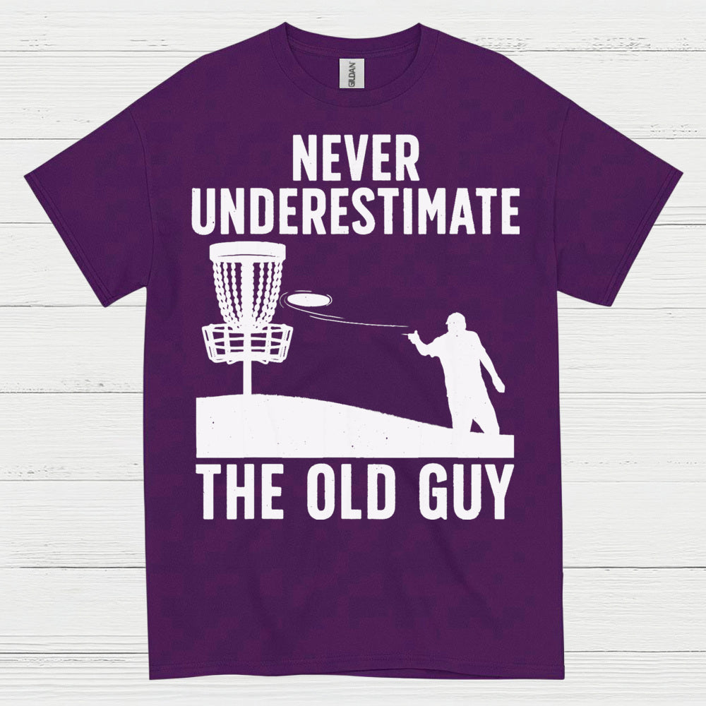 Experience Wins Never Underestimate The Old Guy Disc Golf T Shirt