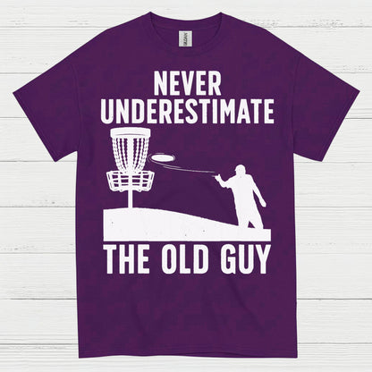 Experience Wins Never Underestimate The Old Guy Disc Golf T Shirt