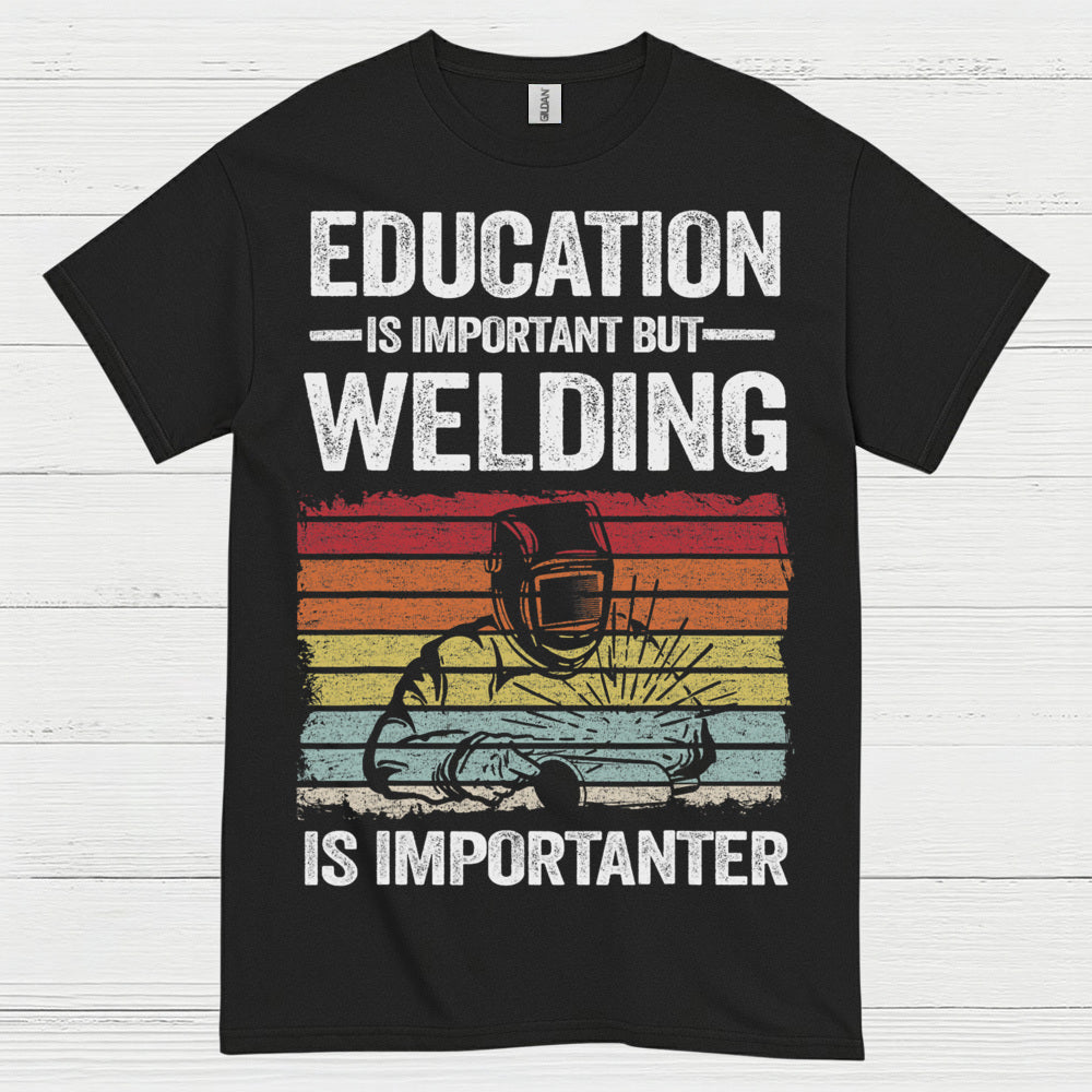 On Fire Welder Humor T Shirt