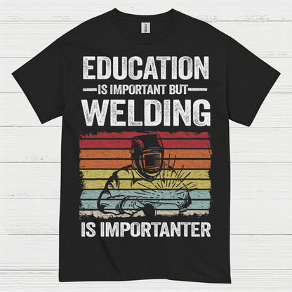 On Fire Welder Humor T Shirt