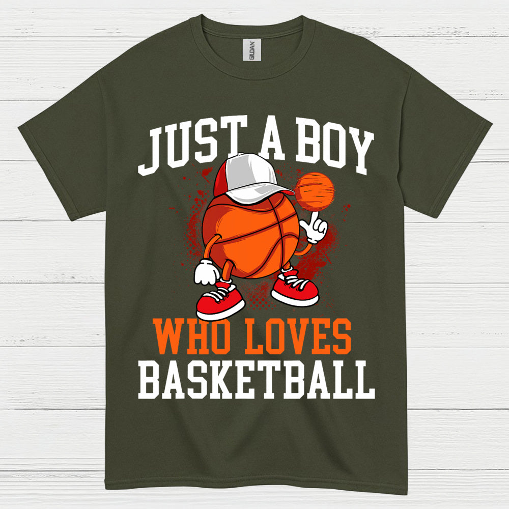Just A Boy Who Loves Basketball T Shirt