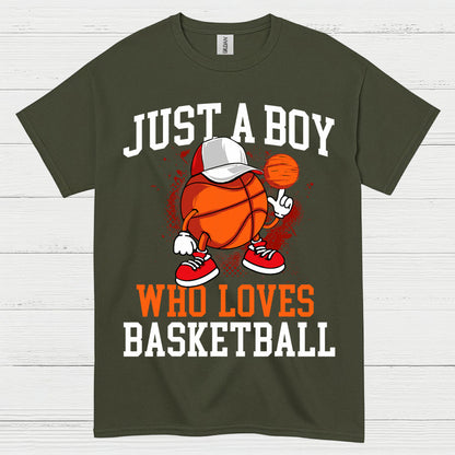 Just A Boy Who Loves Basketball T Shirt