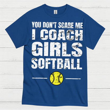 I Coach Girls Softball T Shirt