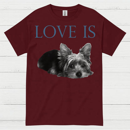 Love Is Yorkie Dog Lover T Shirt