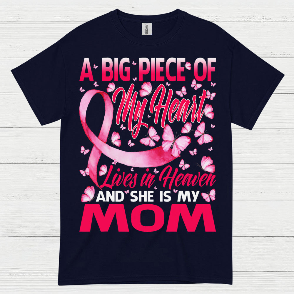 Breast Cancer Mom Memorial Butterfly T Shirt