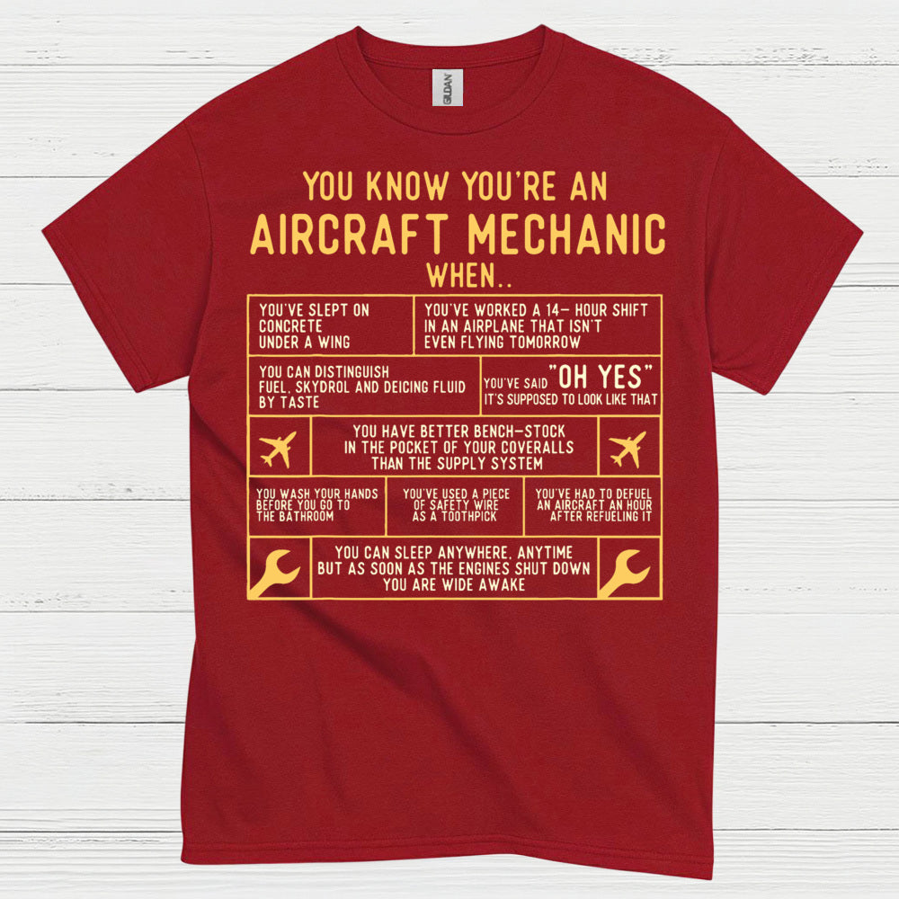 Aircraft Mechanic Humor Quote T Shirt