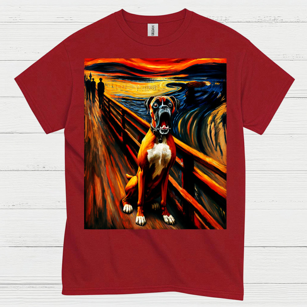 Expression Art Boxer Dog T Shirt