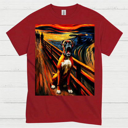 Expression Art Boxer Dog T Shirt