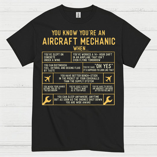 Aircraft Mechanic Humor Quote T Shirt