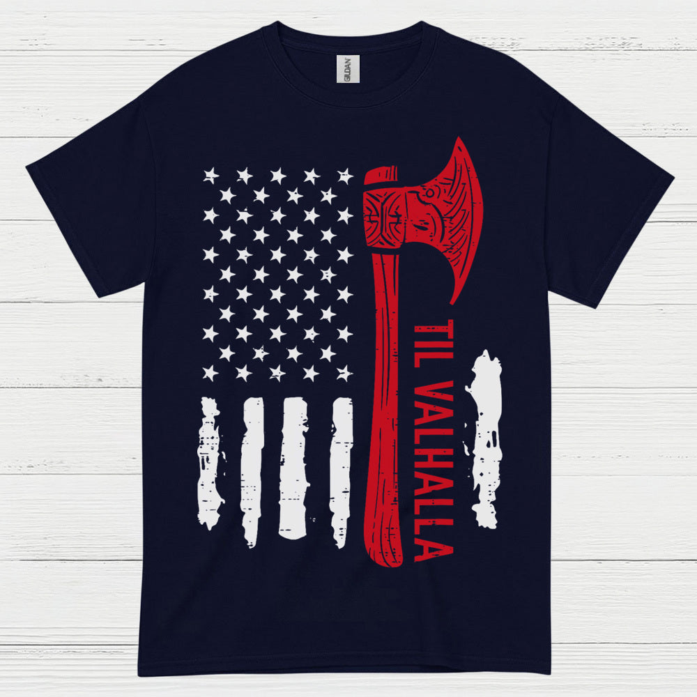 Til Valhalla American Viking T Shirt