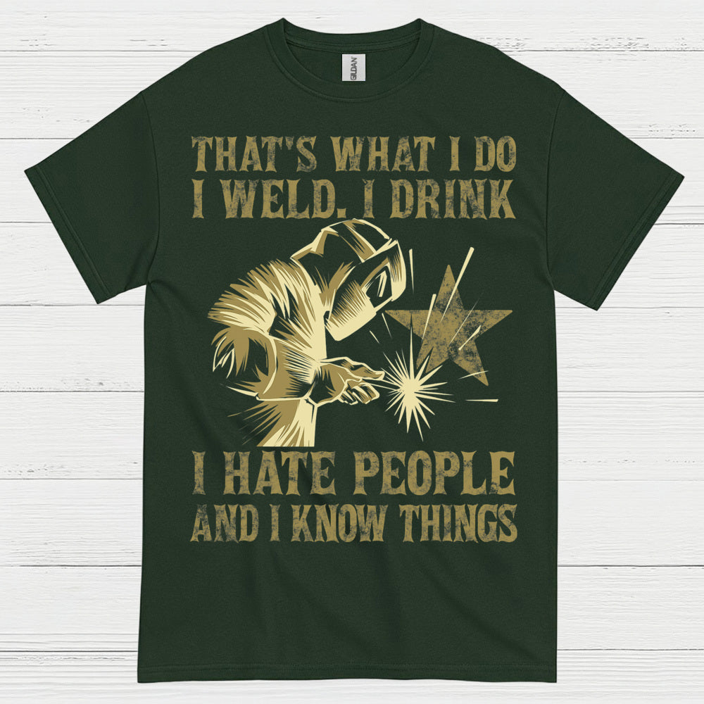 Funny Welding Drinking Quote T Shirt