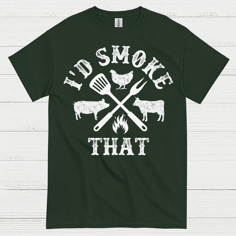 Id Smoke That BBQ Grilling T Shirt
