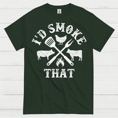 Id Smoke That BBQ Grilling T Shirt