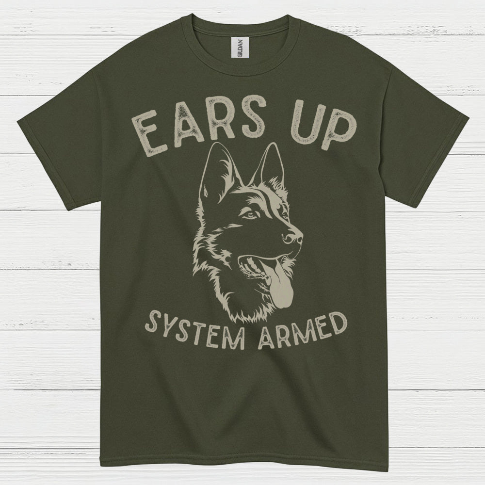 German Shepherd Alert Loyalty Guard Dog T Shirt