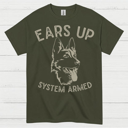 German Shepherd Alert Loyalty Guard Dog T Shirt