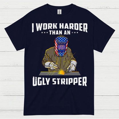 Harder Than Stripper Welder T Shirt