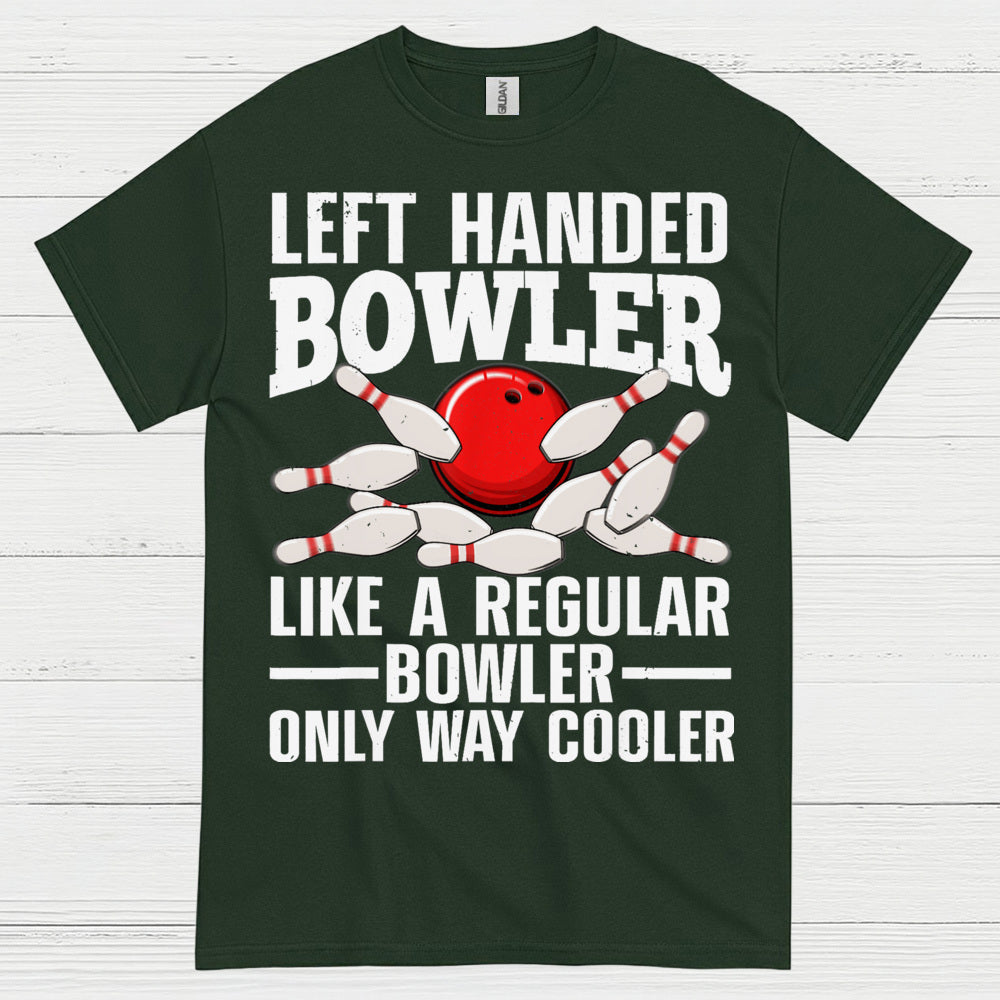 Left Handed Bowler Funny T Shirt