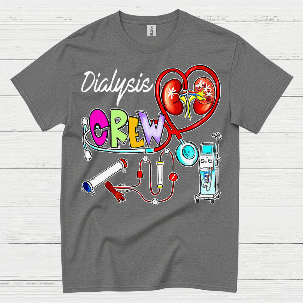 Dialysis Crew Support Awareness T Shirt