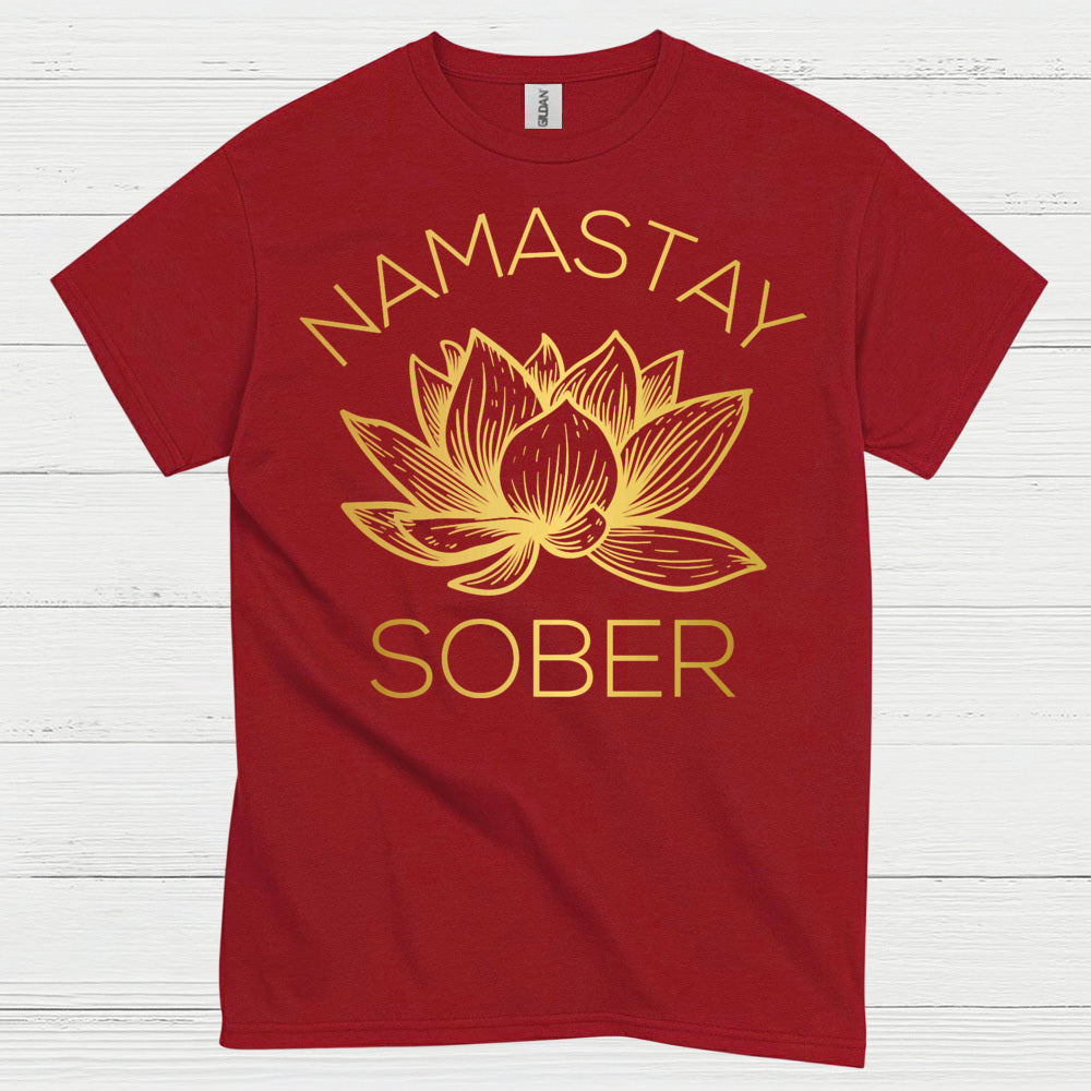 Namastay Sober Lotus T Shirt