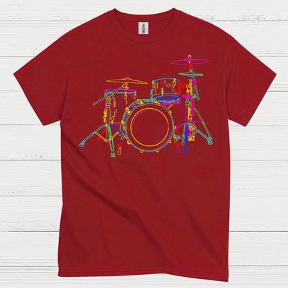 Neon Drum Set T Shirt