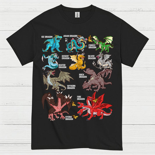 Types Of Dragons T Shirt