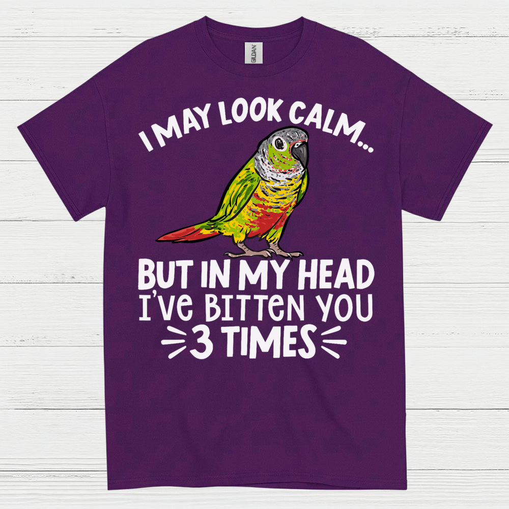 I May Look Calm Funny Parrot T Shirt