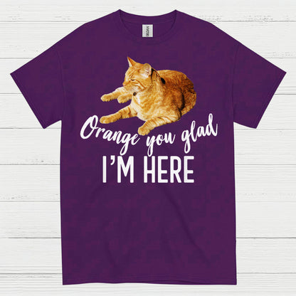 Orange You Glad Im Here Cat Humor T Shirt