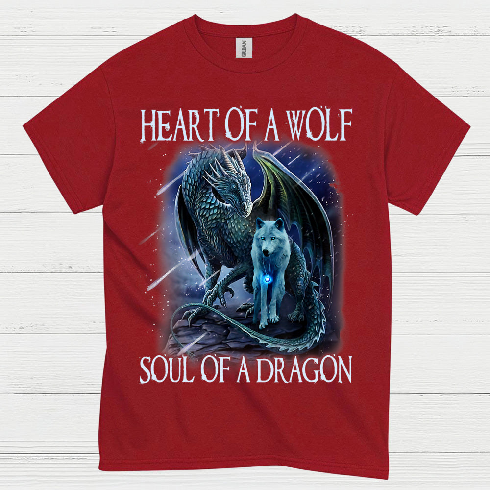 Spirit of the Wolf and Dragon T Shirt