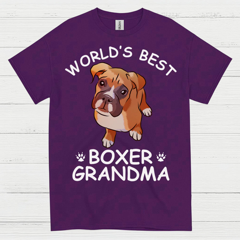 Worlds Best Boxer Grandma T Shirt