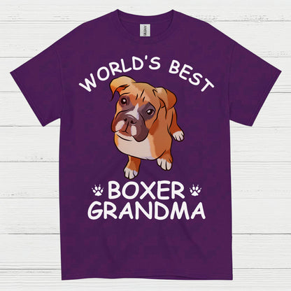 Worlds Best Boxer Grandma T Shirt