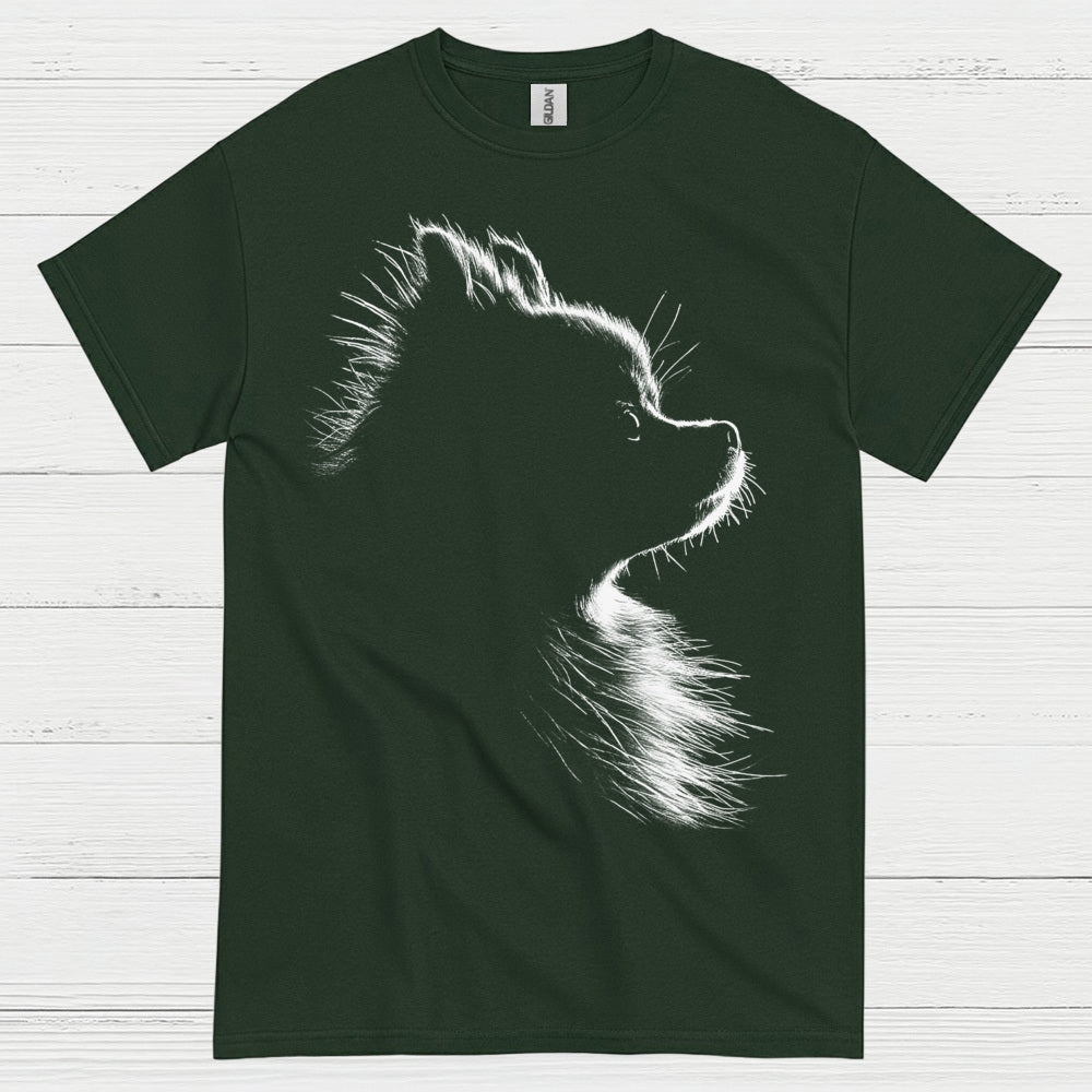 Dog Silhouette Minimal Portrait Graphic Design T Shirt