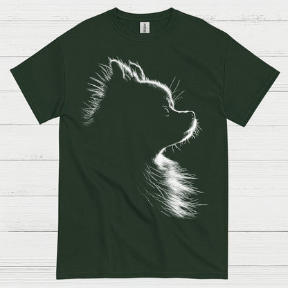 Dog Silhouette Minimal Portrait Graphic Design T Shirt