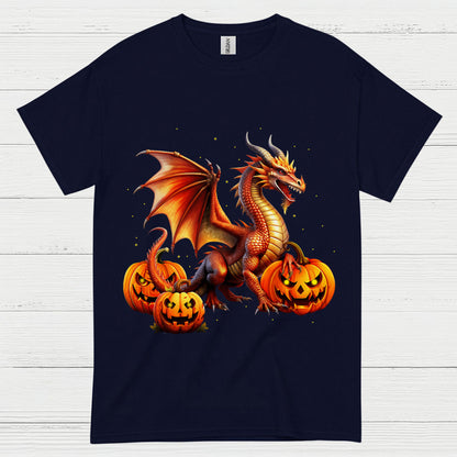 Halloween Dragon Pumpkin T Shirt