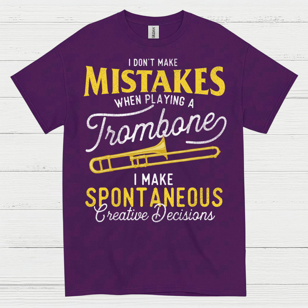 Spontaneous Trombone Player Funny T Shirt