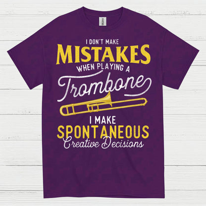 Spontaneous Trombone Player Funny T Shirt