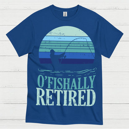 Officially Retired Fishing T Shirt