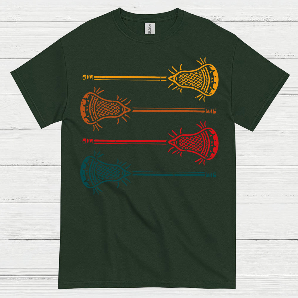 Vintage Lacrosse Sticks Retro T Shirt