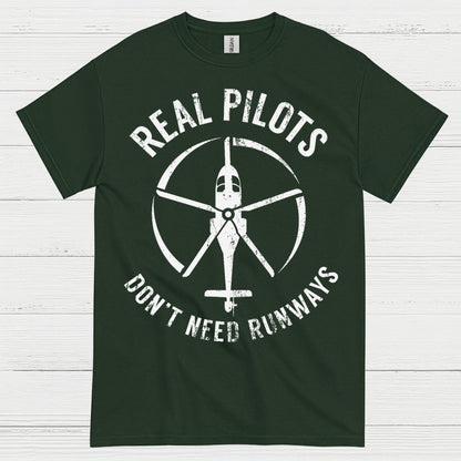 Real Pilots Don’t Need Runways T Shirt