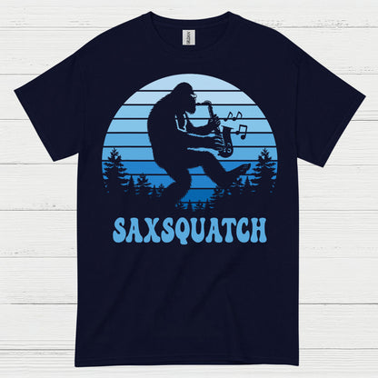 Saxsquatch Bigfoot Saxophone T Shirt