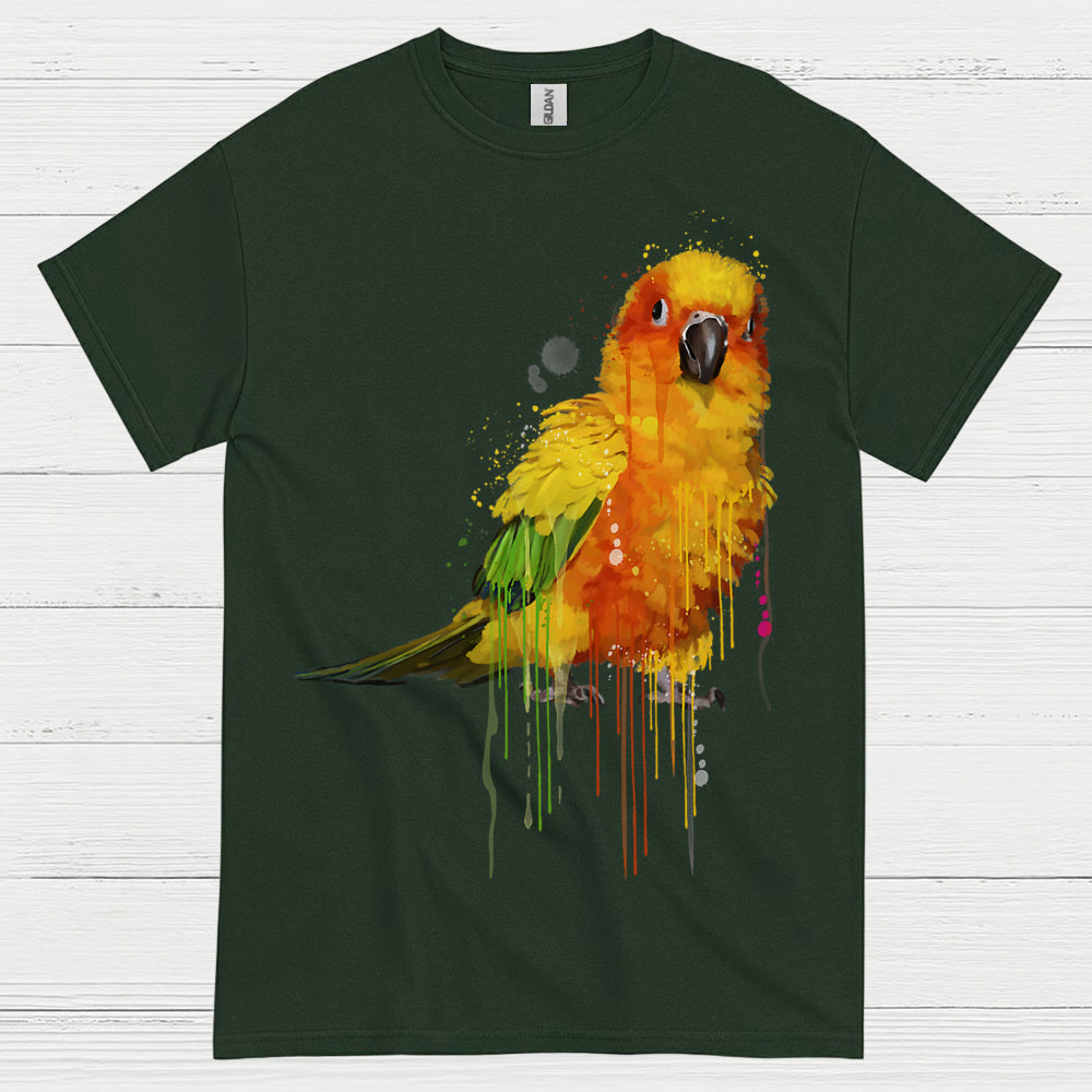Colorful Parrot Watercolor Art T Shirt