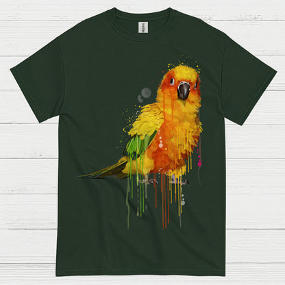 Colorful Parrot Watercolor Art T Shirt