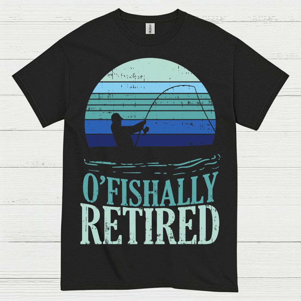 Officially Retired Fishing T Shirt
